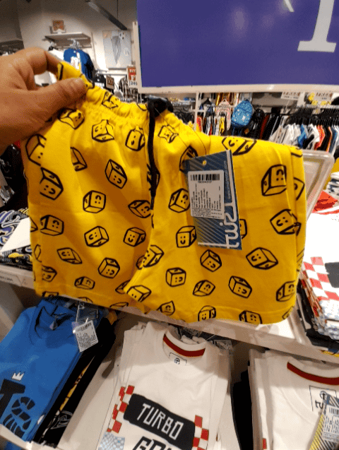 yellow cotton single jersey shorts & three fourth - 21303749 - Standard Image - 0