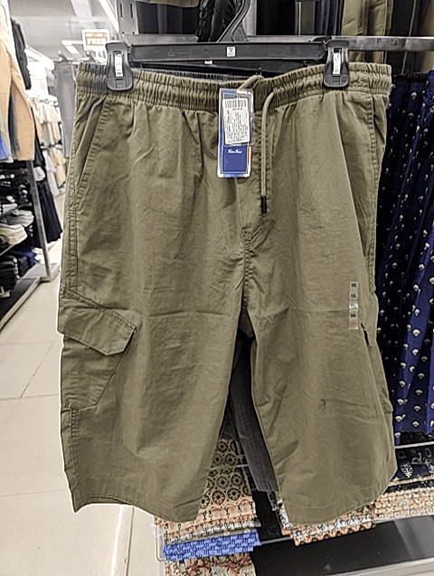 olive twill shorts - 21303779 - Zoom Image - 0