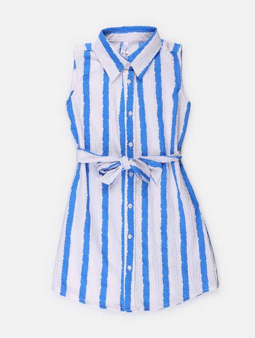 girls striped cotton frock - 21304032 -  Standard Image - 0