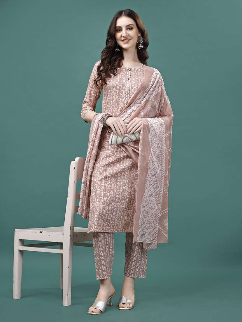 women kurta pant set with dupatta - 21304117 - Standard Image - 3