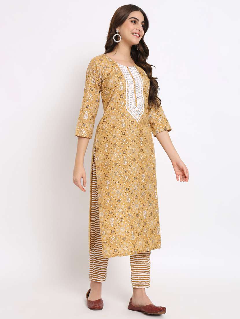 women kurta pant set with dupatta - 21304164 - Standard Image - 3
