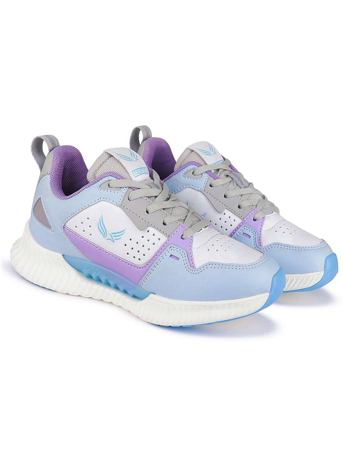 blue lace-up sports shoes - 21304855 -  Zoom Image - 0