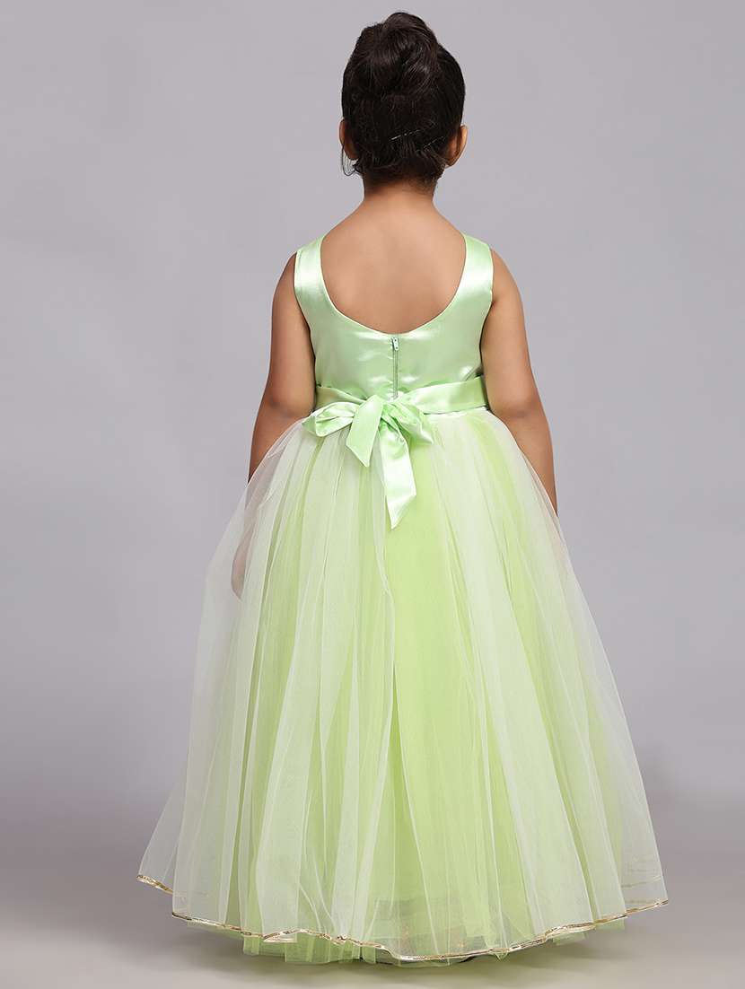 neo mint self design net frock - 21305316 -  Standard Image - 3