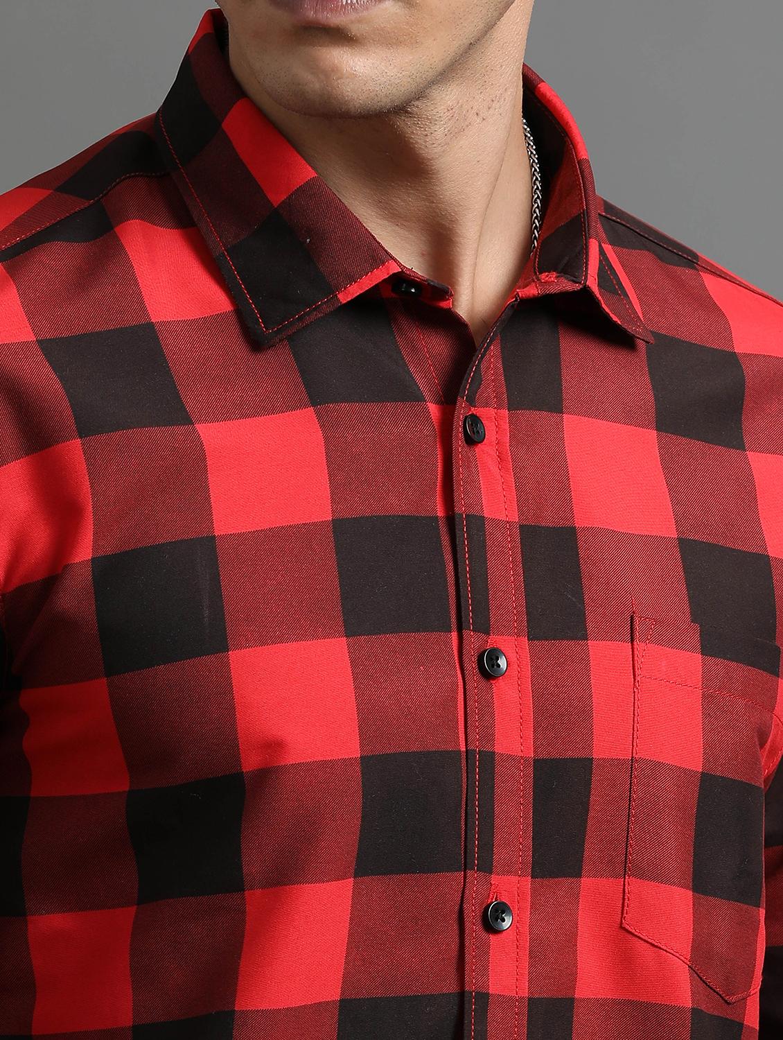 men checkered cotton casual shirt - 21305492 - Standard Image - 3