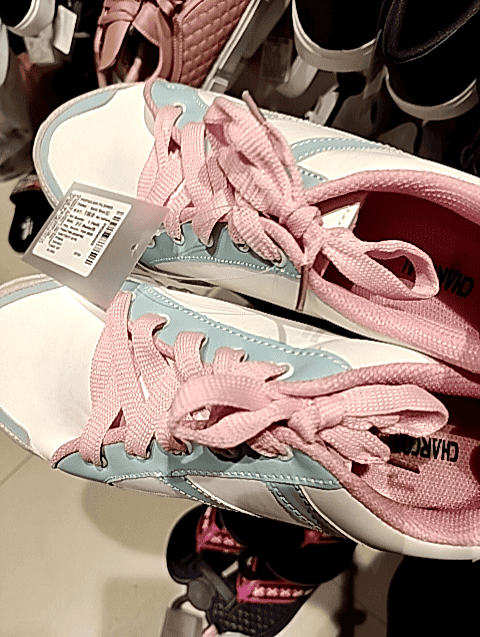 pink pu (polyurethane) sports shoes - 21305515 - Standard Image - 0