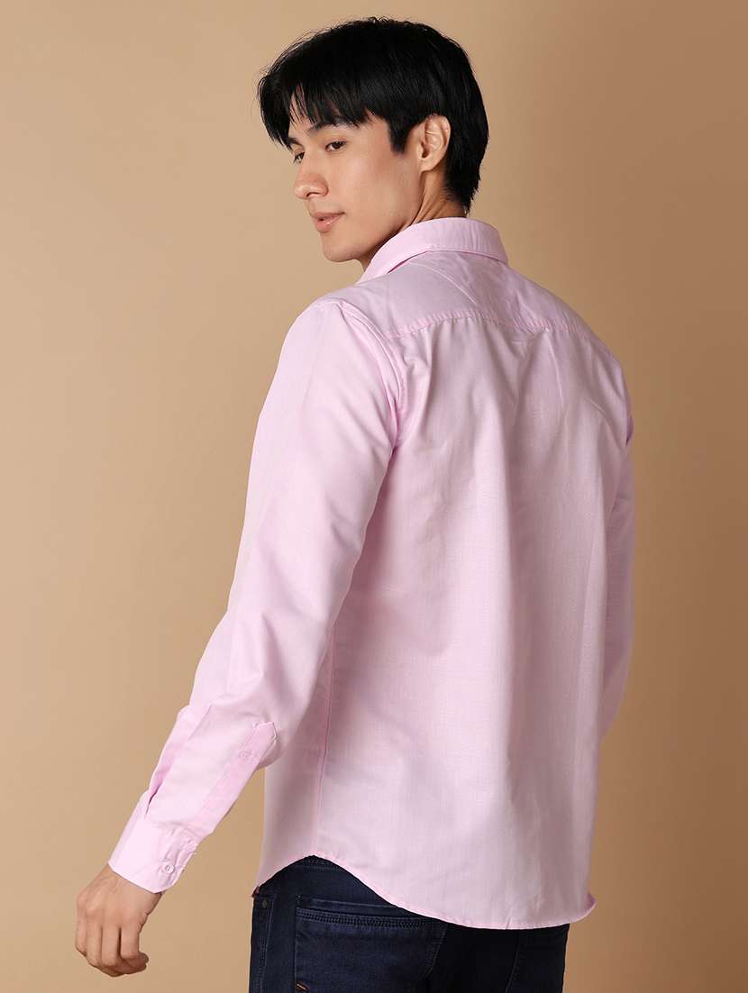 men solid cotton casual shirt - 21307696 -  Standard Image - 3