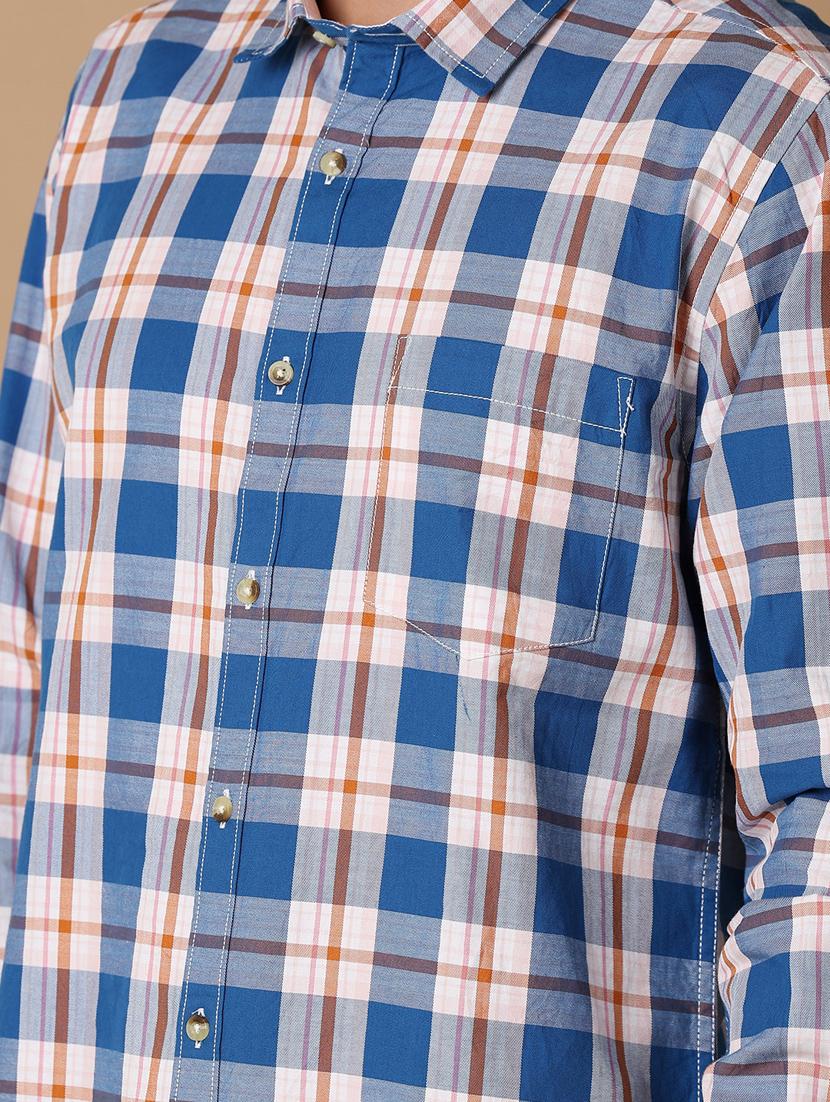 men checkered cotton casual shirt - 21307698 - Standard Image - 5