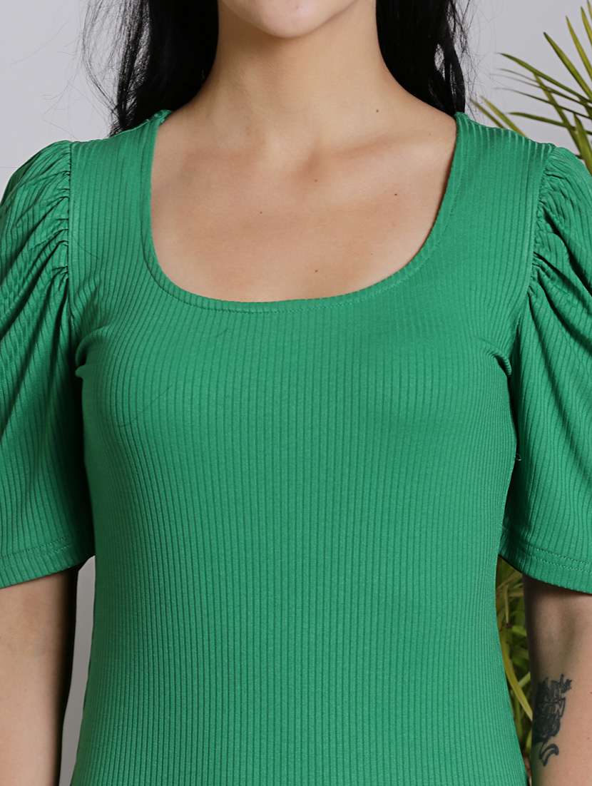 women green polyester bodycon dress - 21308004 -  Standard Image - 5