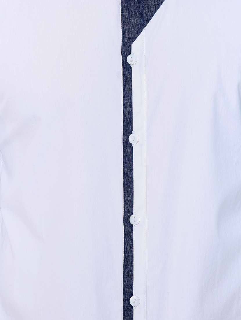 men solid cotton casual shirt - 21308035 - Standard Image - 5