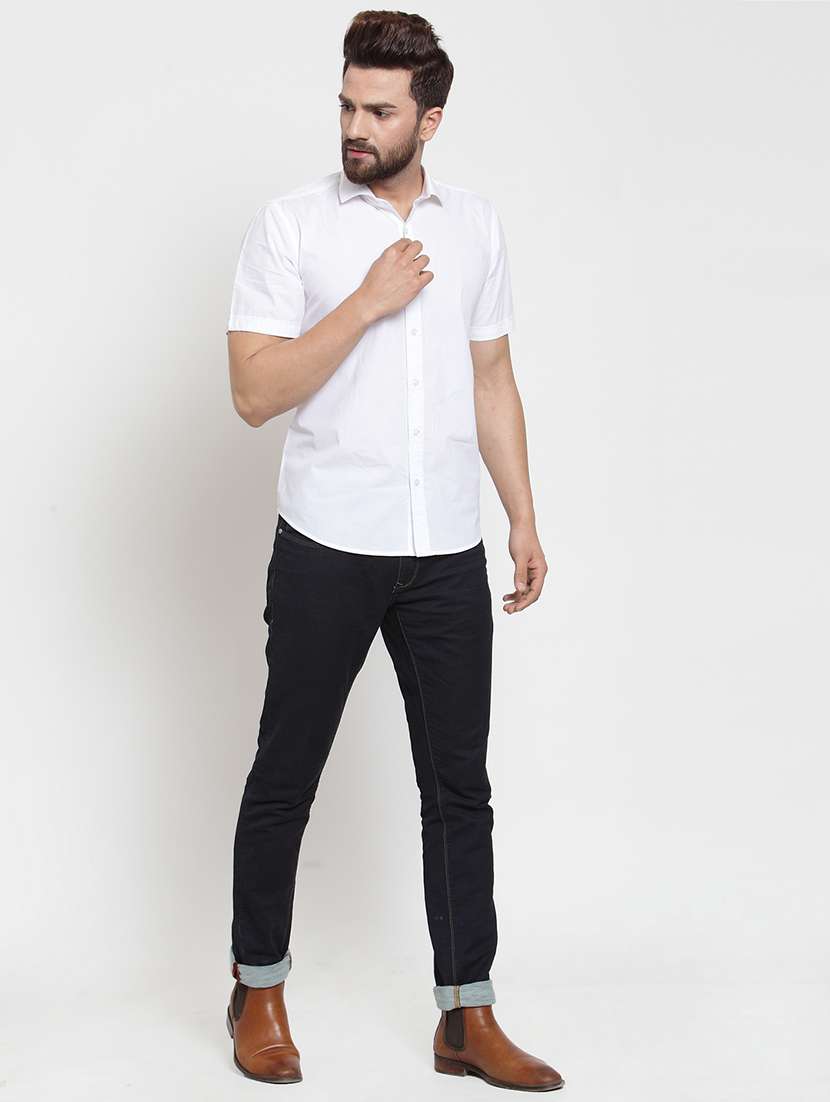 white cotton casual shirt - 21308093 -  Standard Image - 3