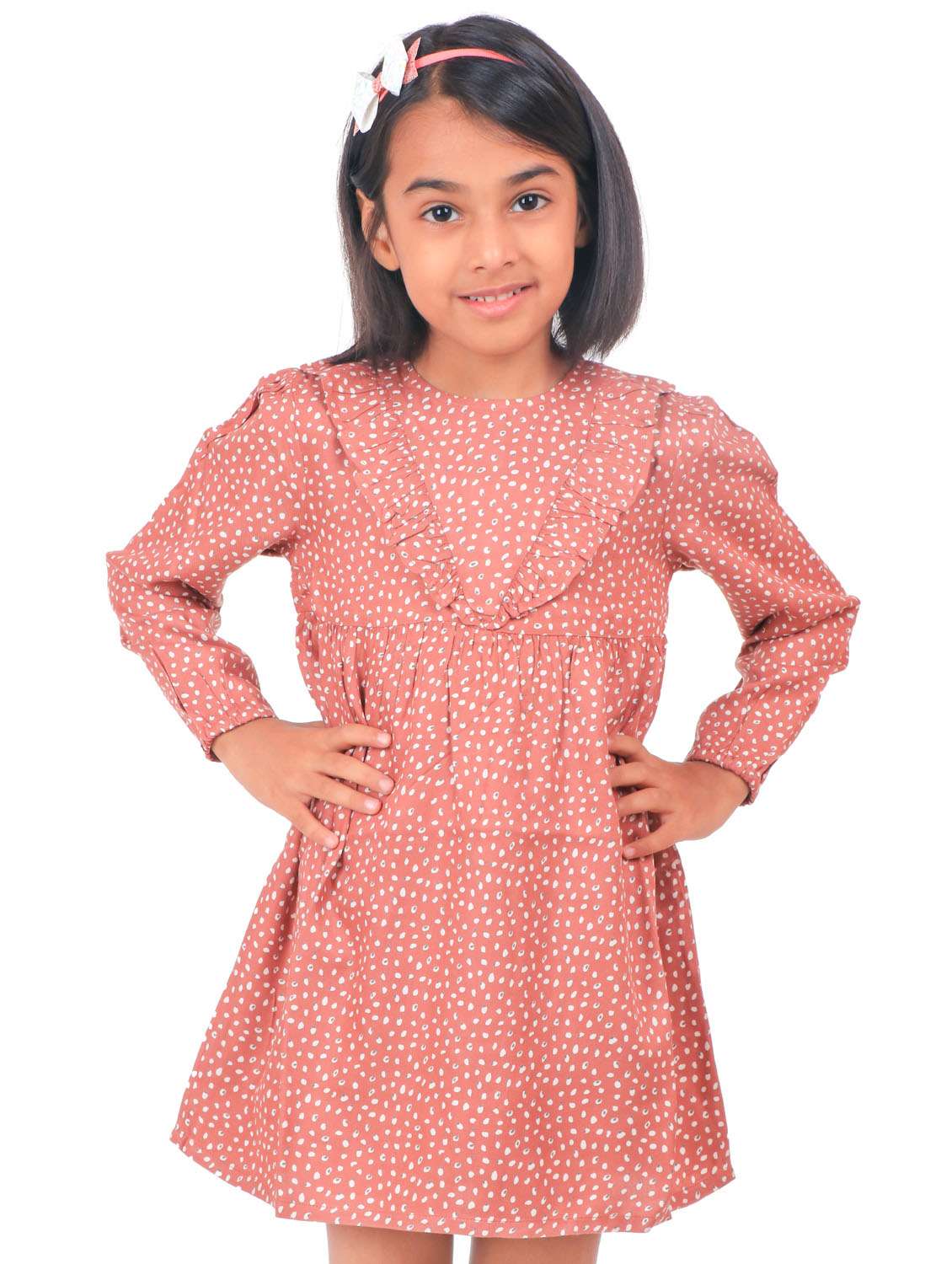 brown cotton frock - 21308251 -  Standard Image - 3
