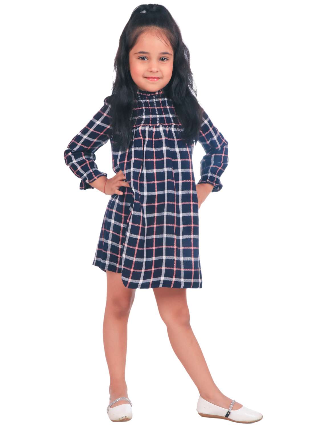 navy blue cotton frock