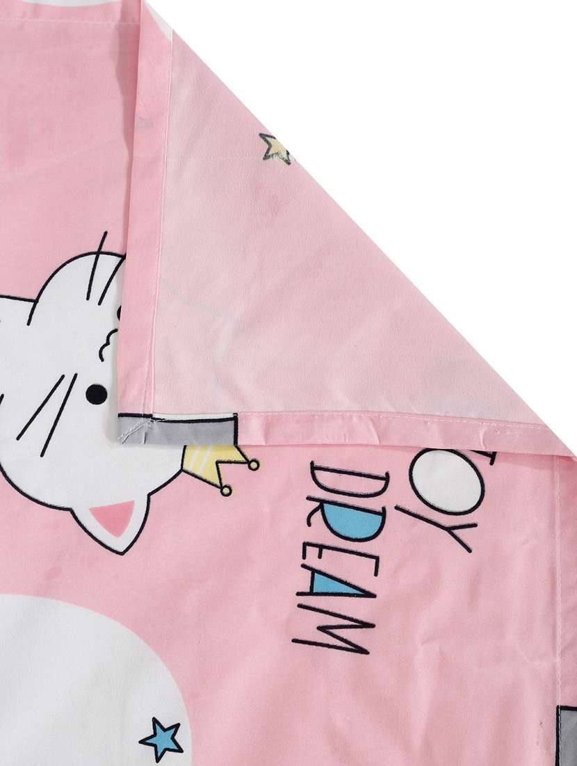 home sizzler 144tc kid's elephant & kitty single bedsheet with 1 pillow cover - 21308282 - Standard Image - 5