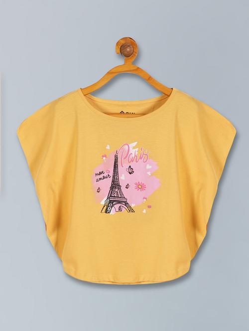 kids yellow viscose top - 21308330 - Standard Image - 0