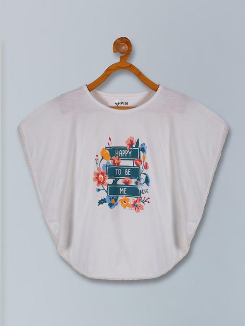 kids white viscose top - 21308331 -  Standard Image - 0