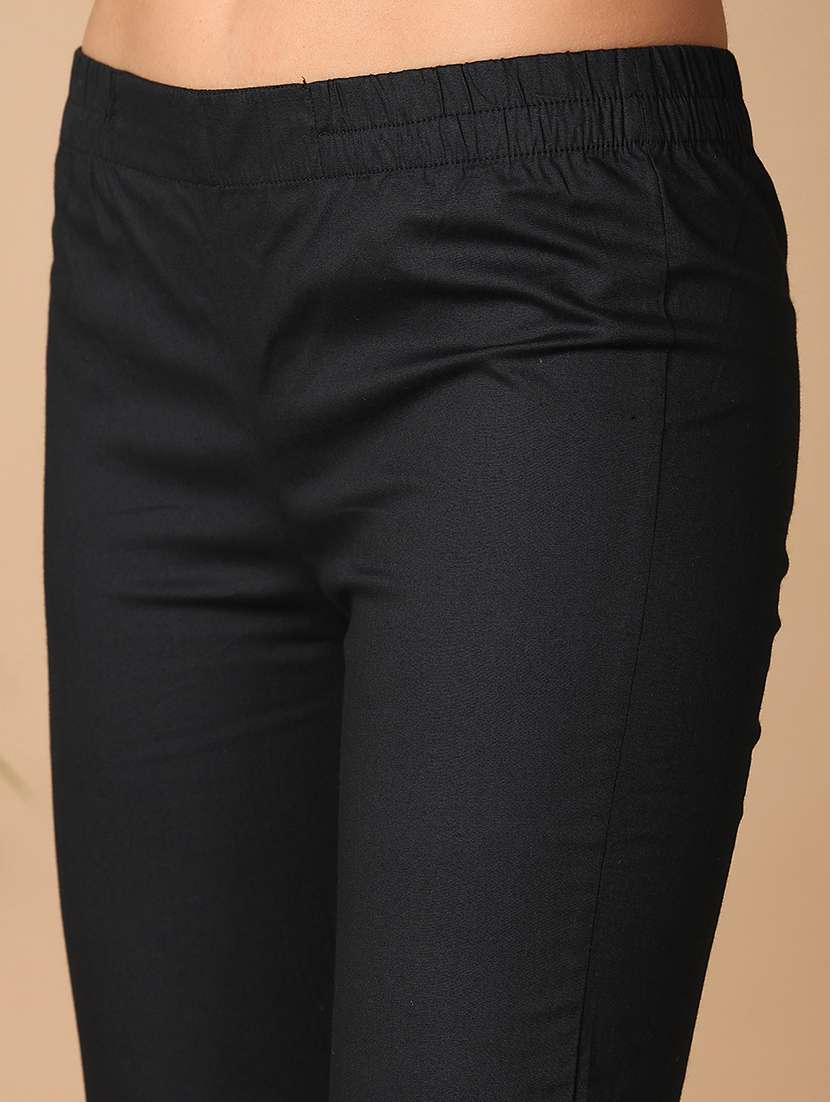 women black cotton tailored pants  - 21308421 -  Standard Image - 5
