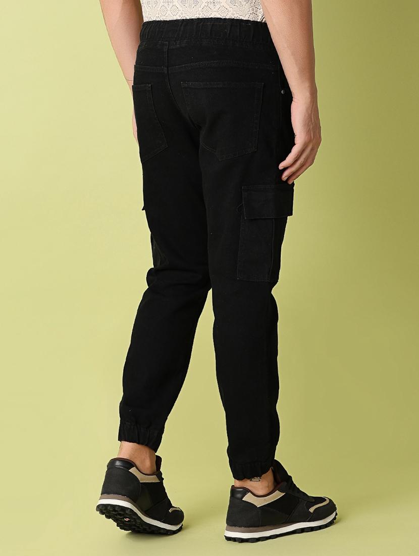men solid mid rise cargo - 21308453 - Standard Image - 3
