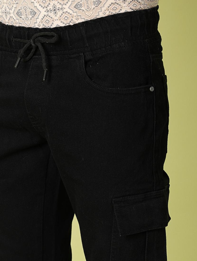 men solid mid rise cargo - 21308453 - Standard Image - 5