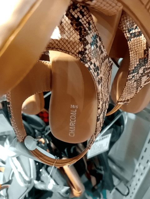 tan pu (polyurethane) sandals - 21308465 -  Zoom Image - 0