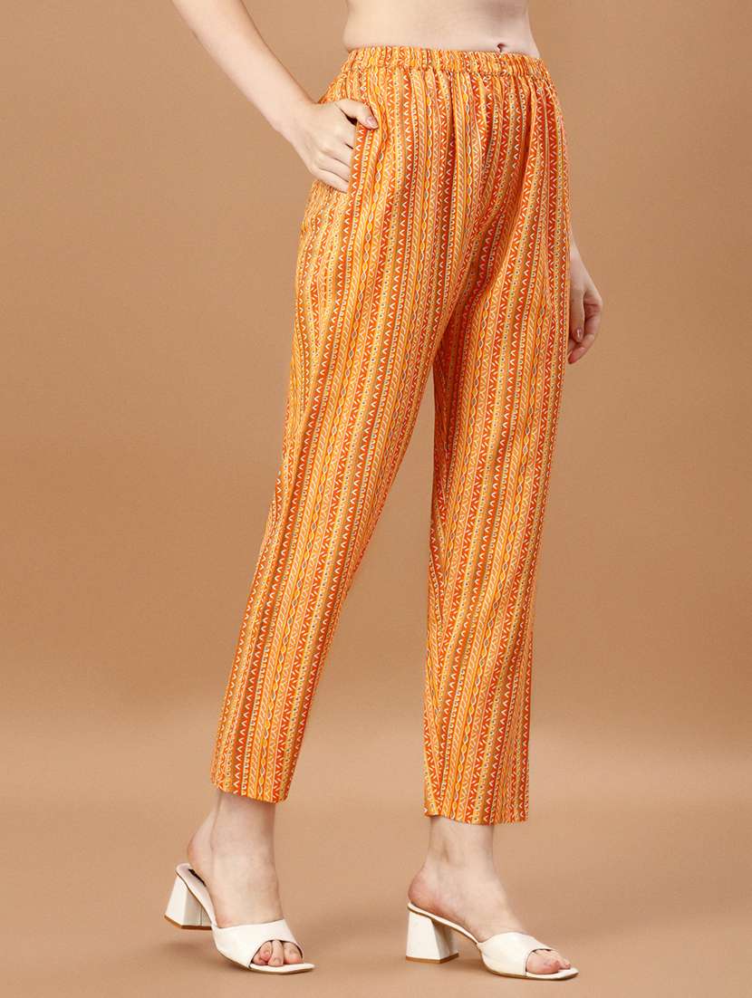 yellow cotton blend kurta pant  set - 21308799 -  Standard Image - 3