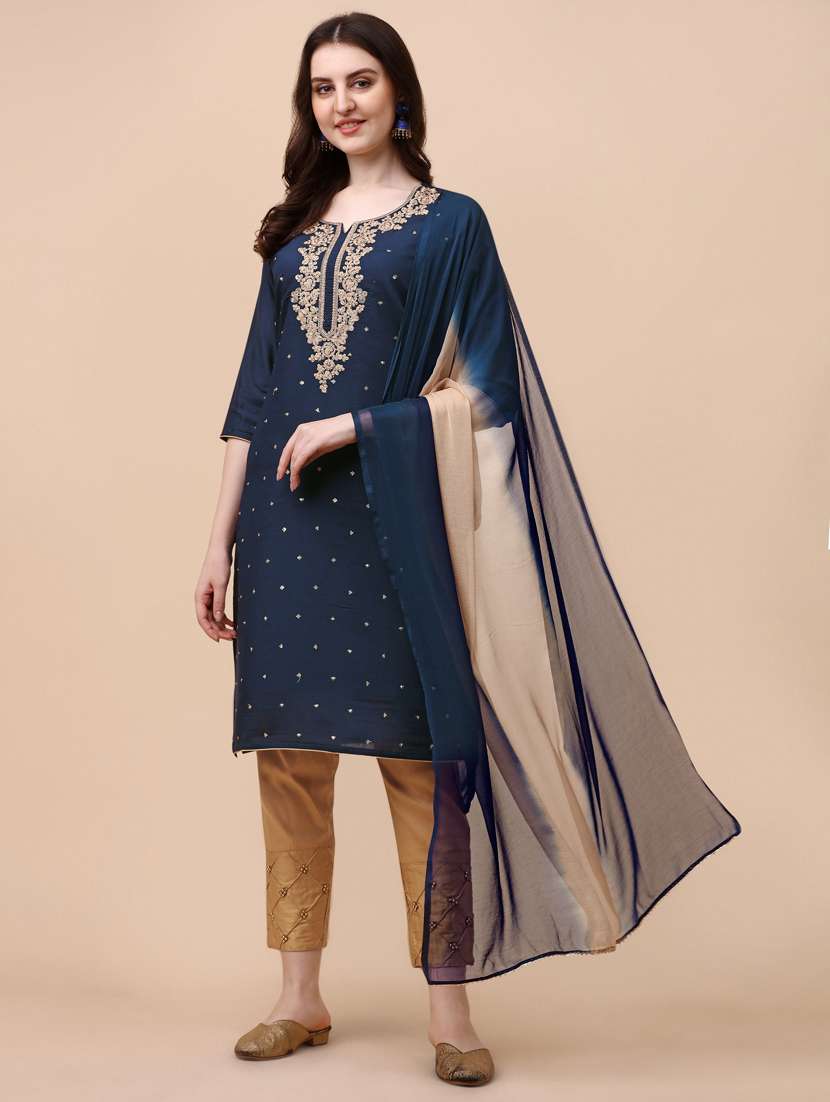 women kurta pant set with dupatta - 21309009 - Zoom Image - 0