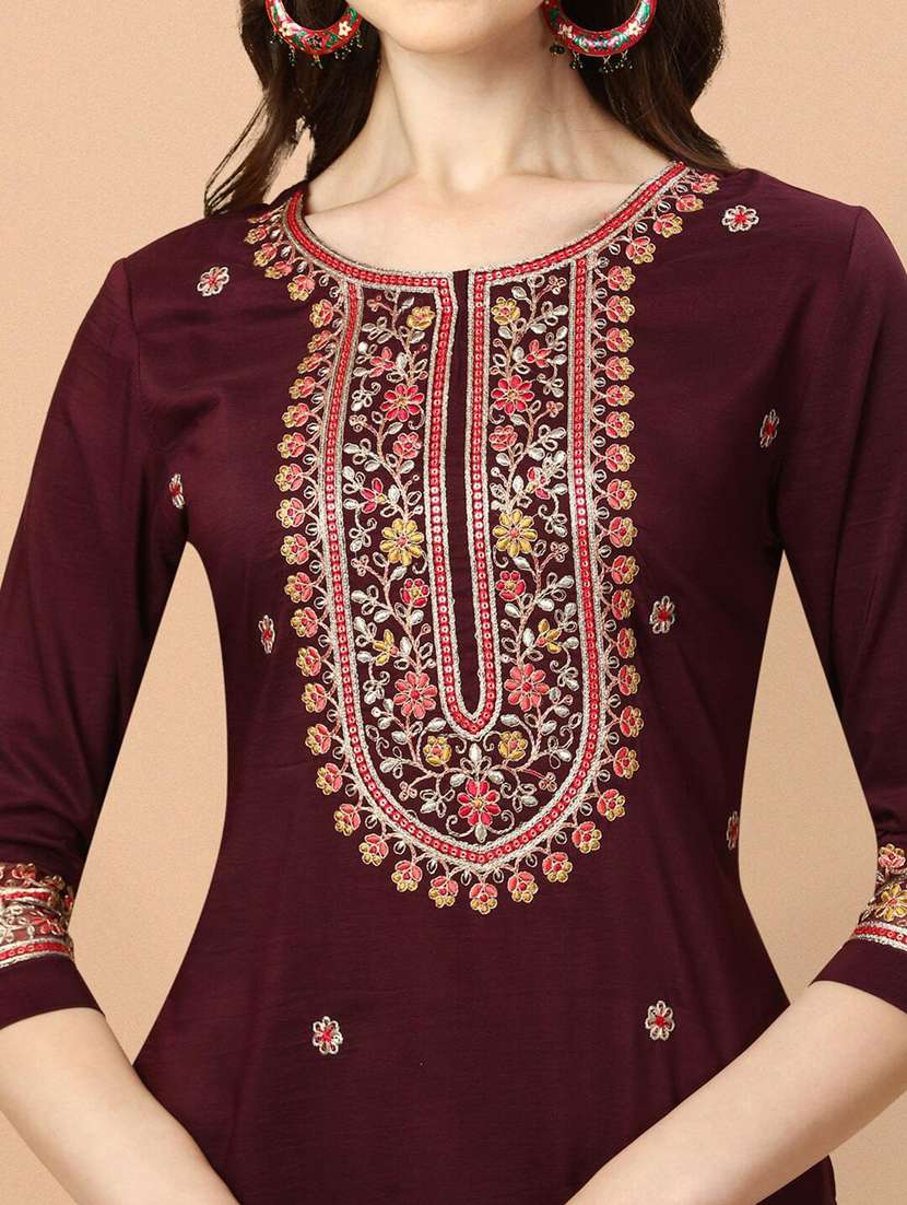 women kurta pant set with dupatta - 21309024 -  Standard Image - 3