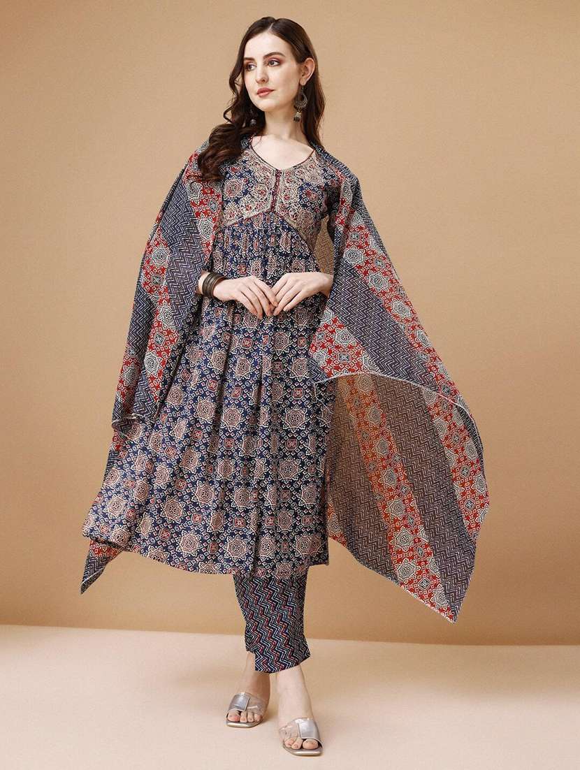 women navy blue suit set - 21309190 - Zoom Image - 0