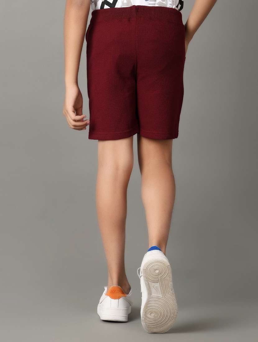 boys mid-rise solid three-fourth - 21311028 -  Standard Image - 3