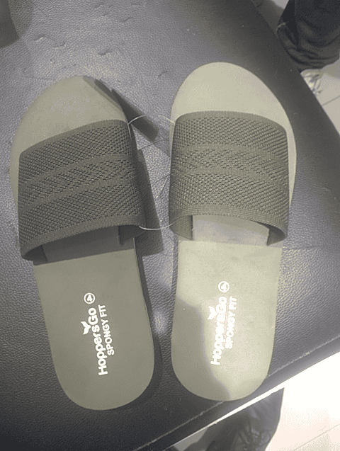 olive synthetic flip flops - 21311044 - Standard Image - 0