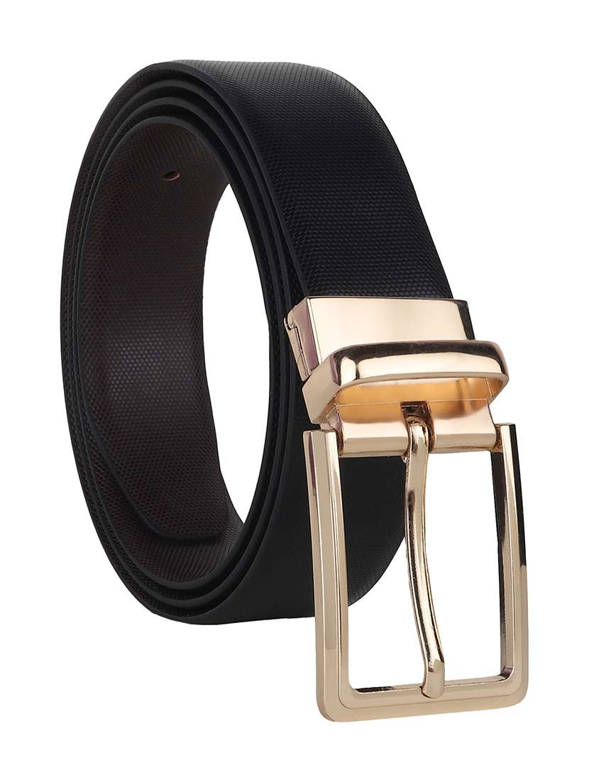 black leather belt