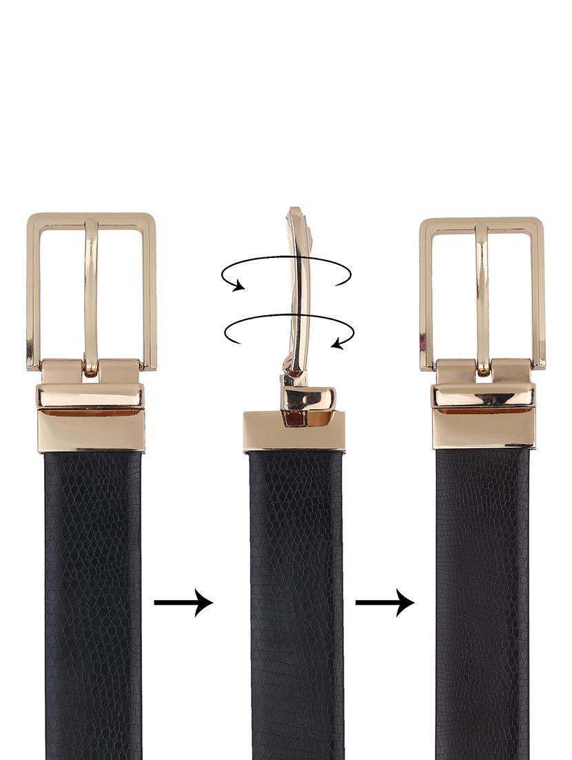 black leather belt - 21313810 - Standard Image - 3