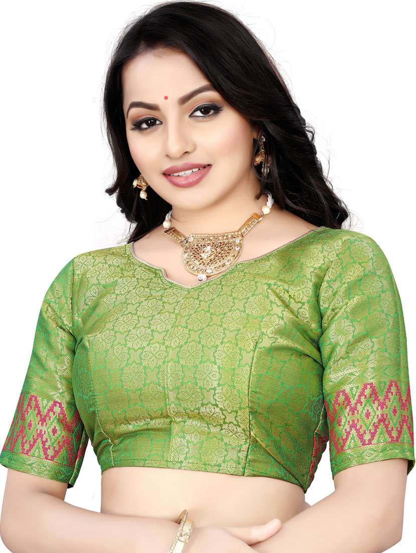 women self design banarasi saree with blouse - 21317366 - Standard Image - 3