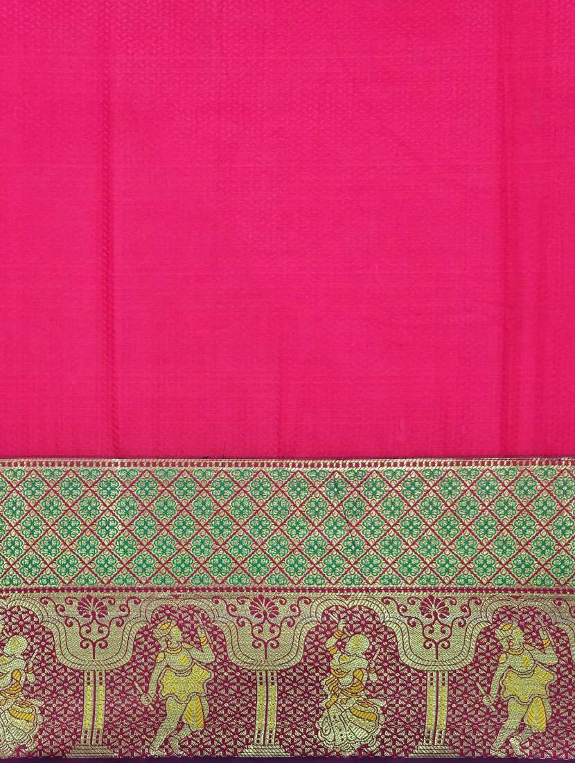 women solid with bordered saree with blouse - 21317421 - Standard Image - 3