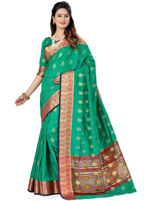 women self design kanjivaram saree with blouse - 21317807 - Standard Image - 0