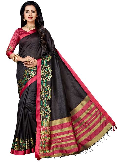 women self design kanjivaram saree with blouse - 21317919 -  Standard Image - 0