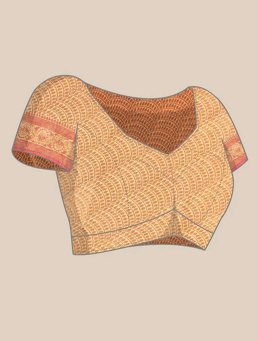 women self design banarasi saree with blouse - 21317955 -  Standard Image - 3