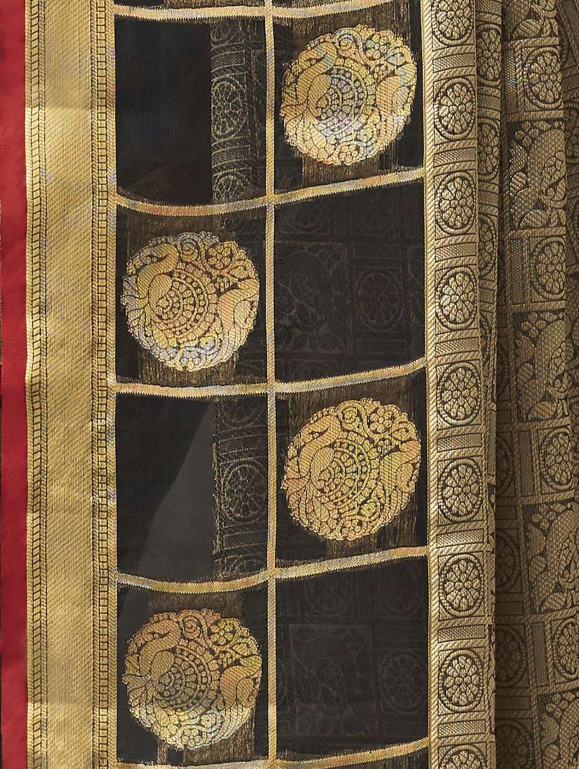 women self design kanjivaram saree with blouse - 21318003 -  Standard Image - 3