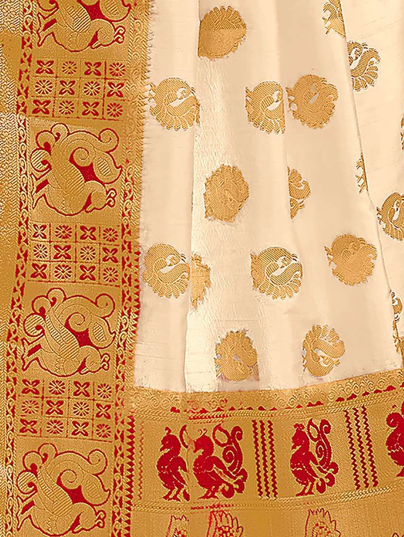 women self design kanjivaram saree with blouse - 21318010 -  Standard Image - 3