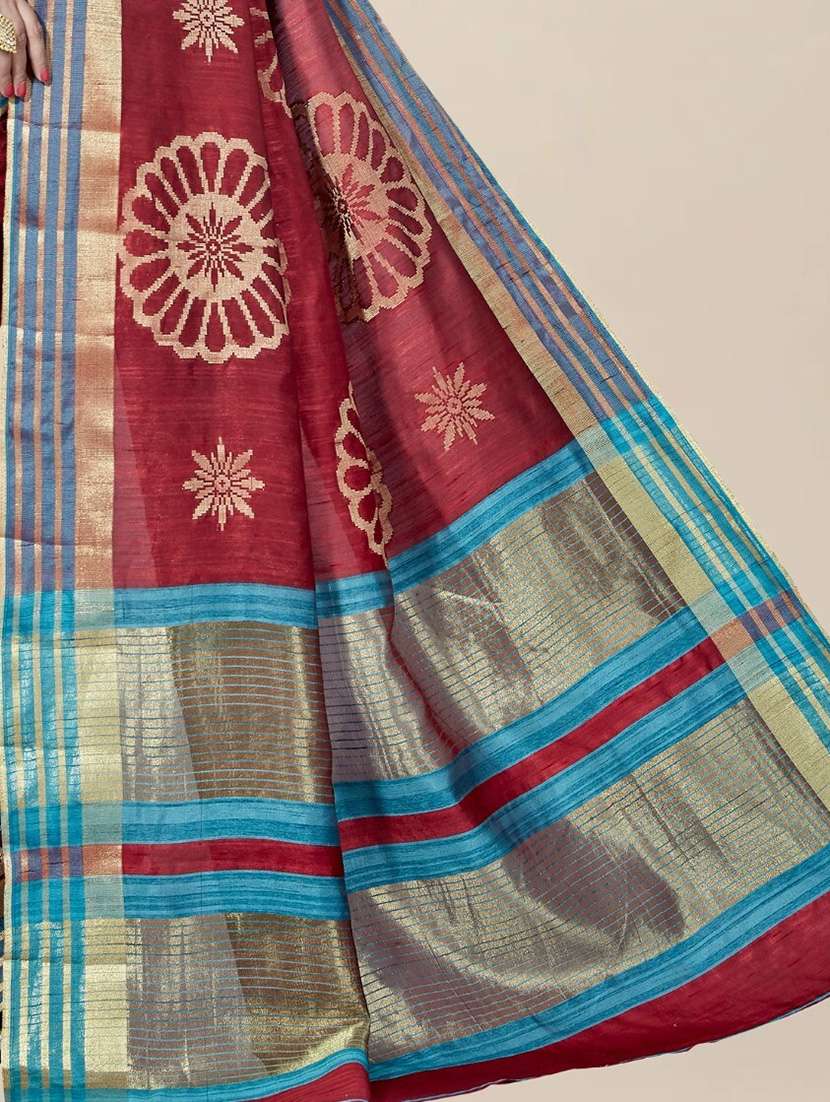 women self design kanjivaram saree with blouse - 21318099 -  Standard Image - 3