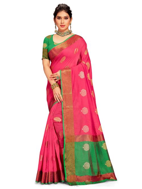 women self design banarasi saree with blouse - 21318176 - Standard Image - 0