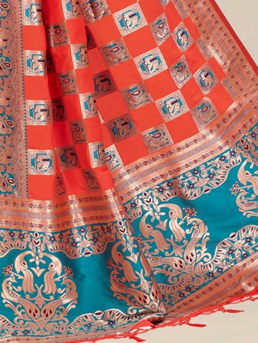 women self design paithani saree with blouse - 21318329 - Standard Image - 3