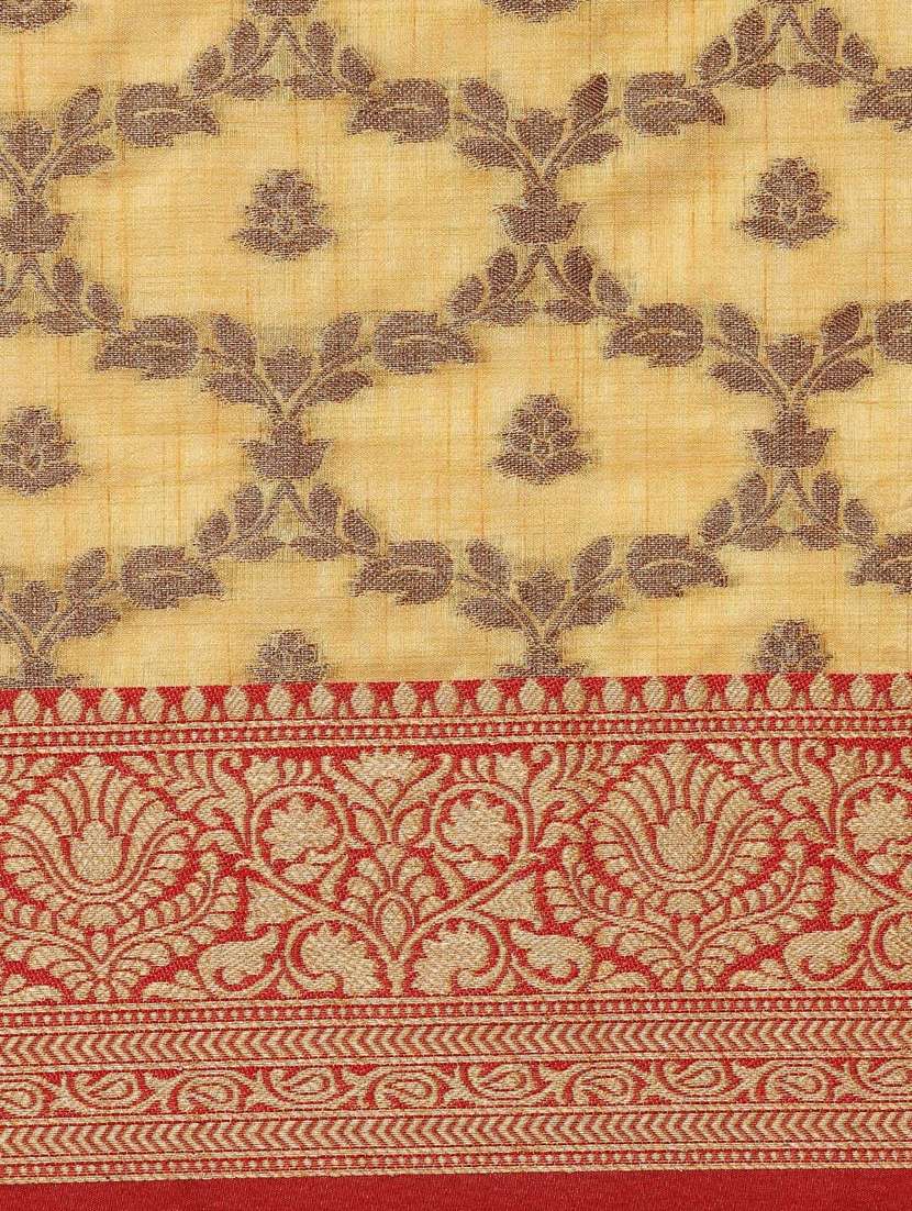 women yellow banarasi saree with blouse - 21318454 - Standard Image - 3