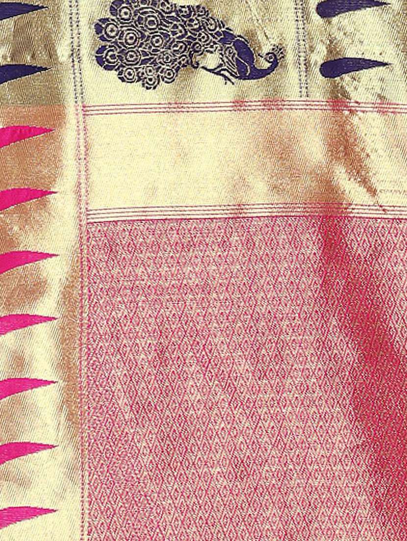 women self design paithani saree with blouse - 21318633 -  Standard Image - 3
