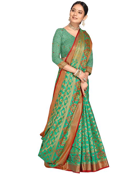 women self design banarasi saree with blouse - 21318820 - Standard Image - 0