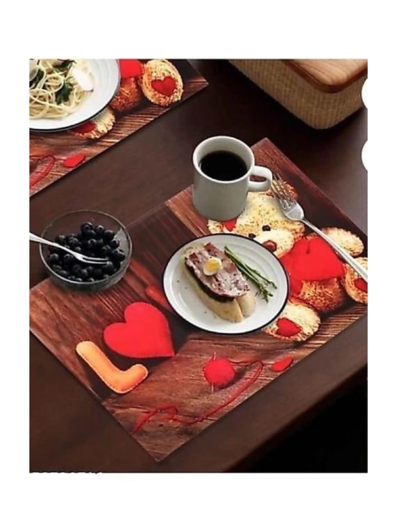oval pack of 6 table placemat (multicolor, pvc) - 21319054 - Standard Image - 3