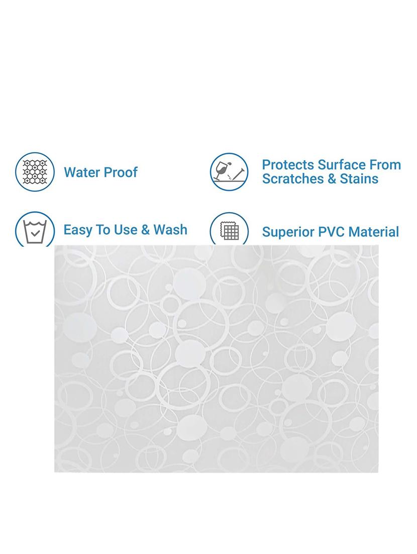 rectangular pack of 6 table placemat (white, pvc) - 21319100 - Standard Image - 3