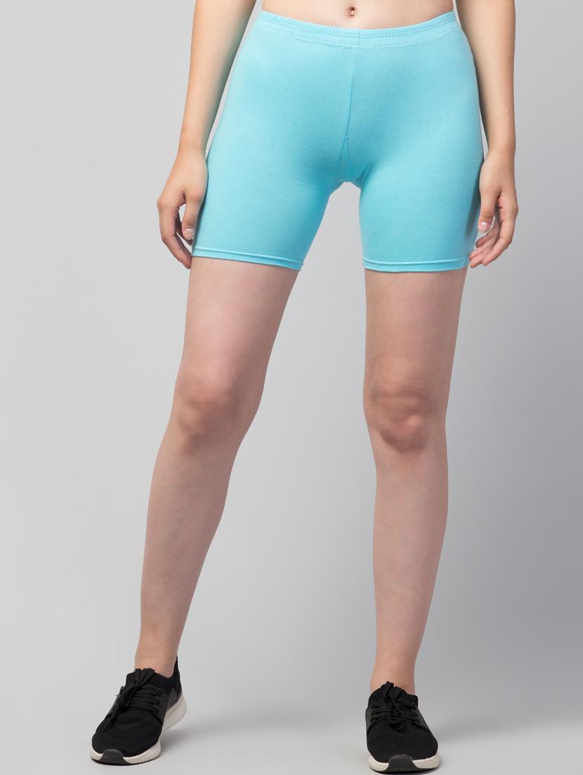 women solid mid rise active wear shorts - 21319301 - Zoom Image - 0