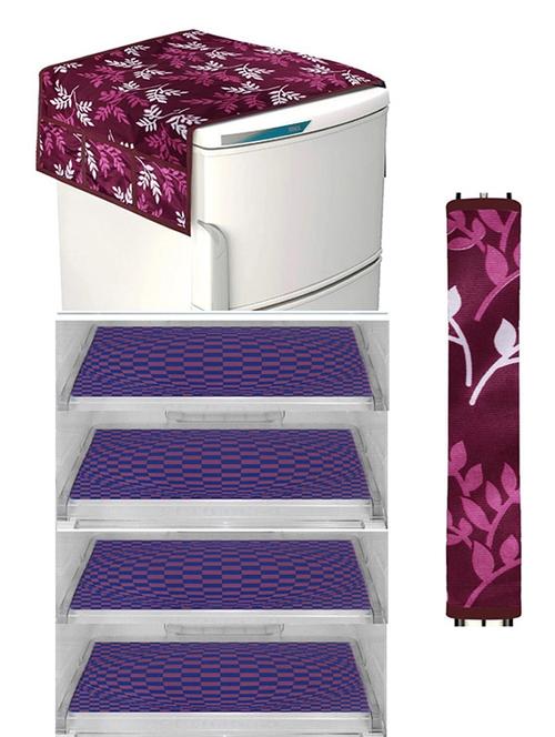 set of printed fridge mats with top cover - 21319632 - Standard Image - 0
