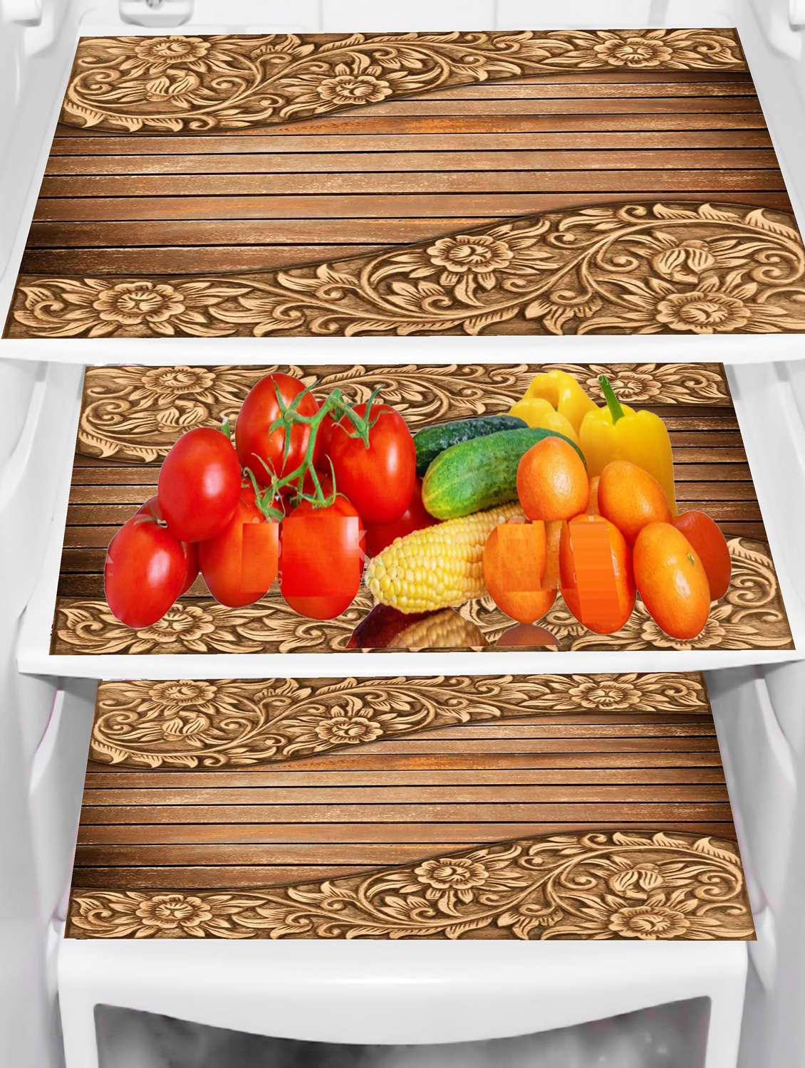 pack of 3 fridge mats