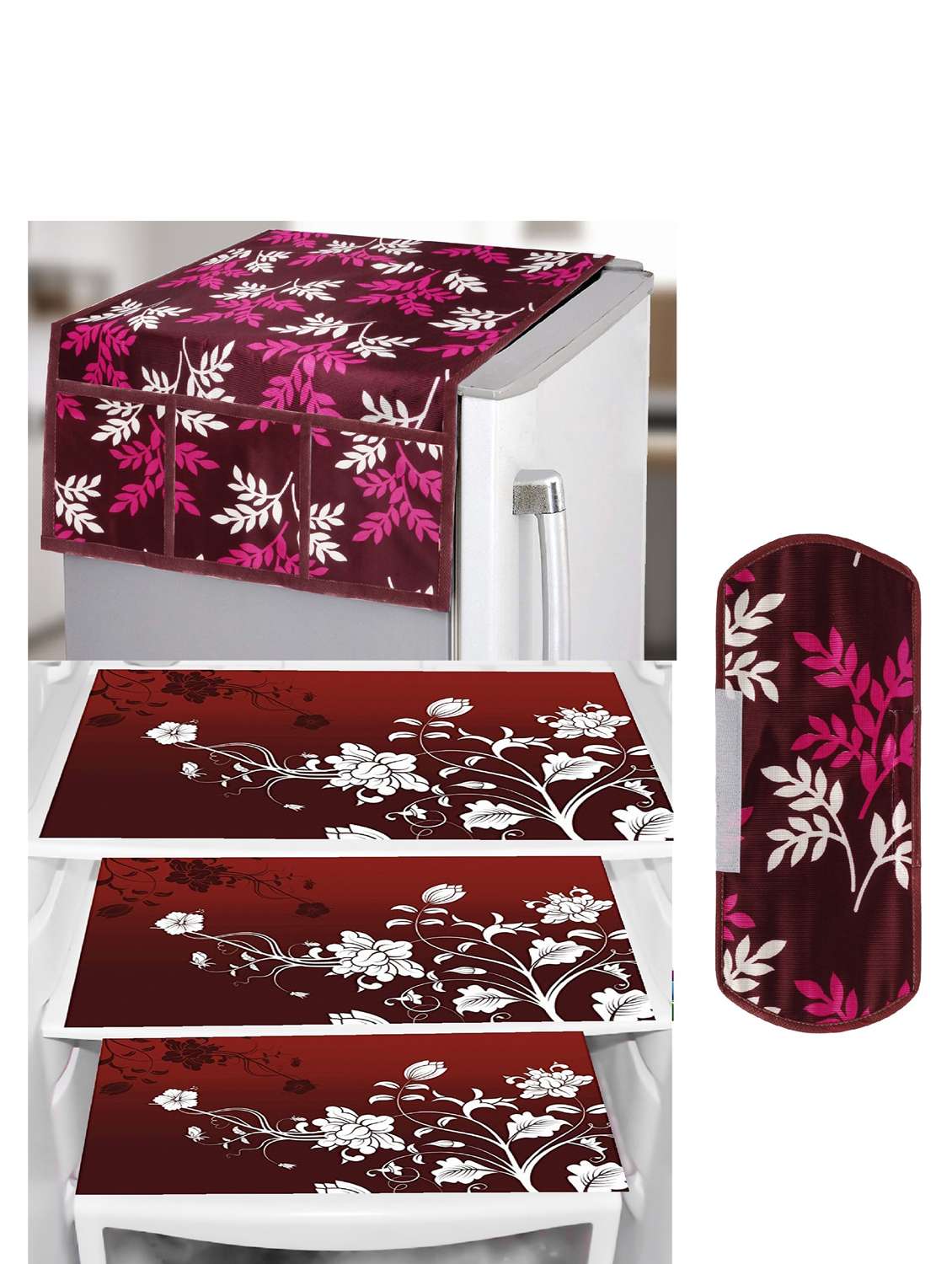 fridge top cover with 3 mats